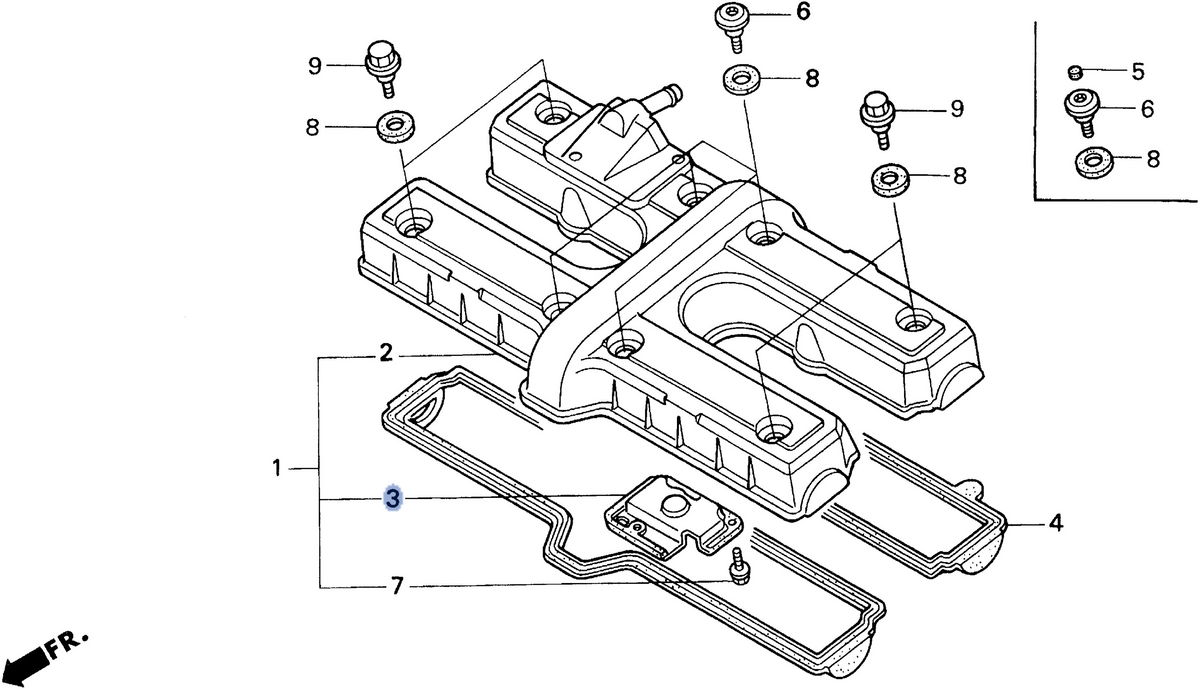 Honda OEM part 12311-MW3-601