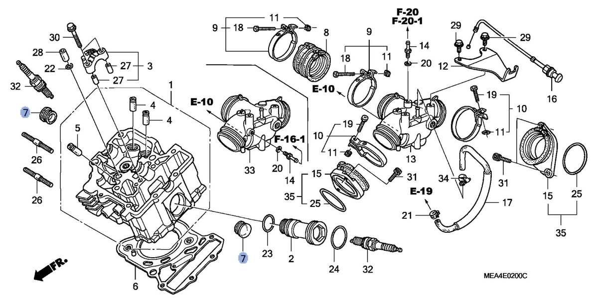Honda OEM part 12312-ME9-750