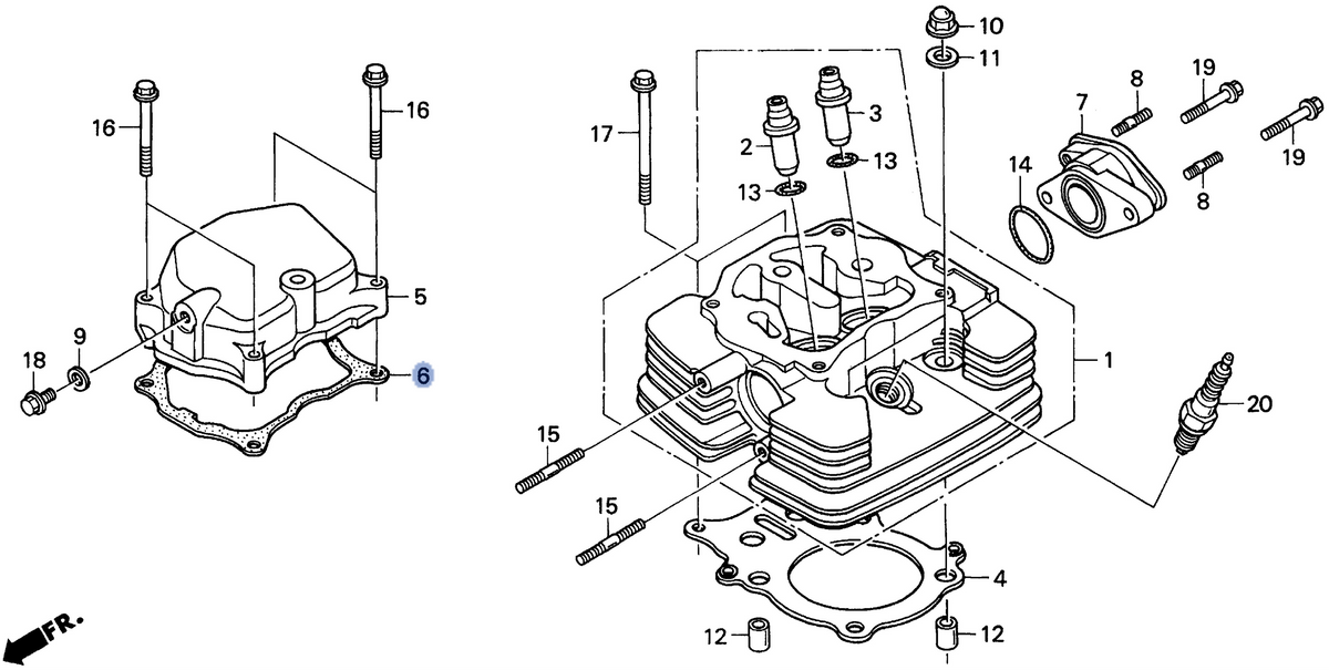 Honda OEM part 12315-HM8-000