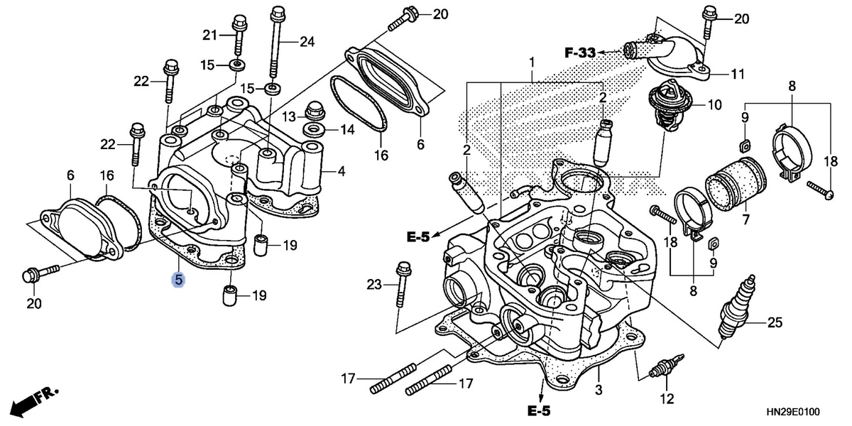 Honda OEM part 12315-HN2-003