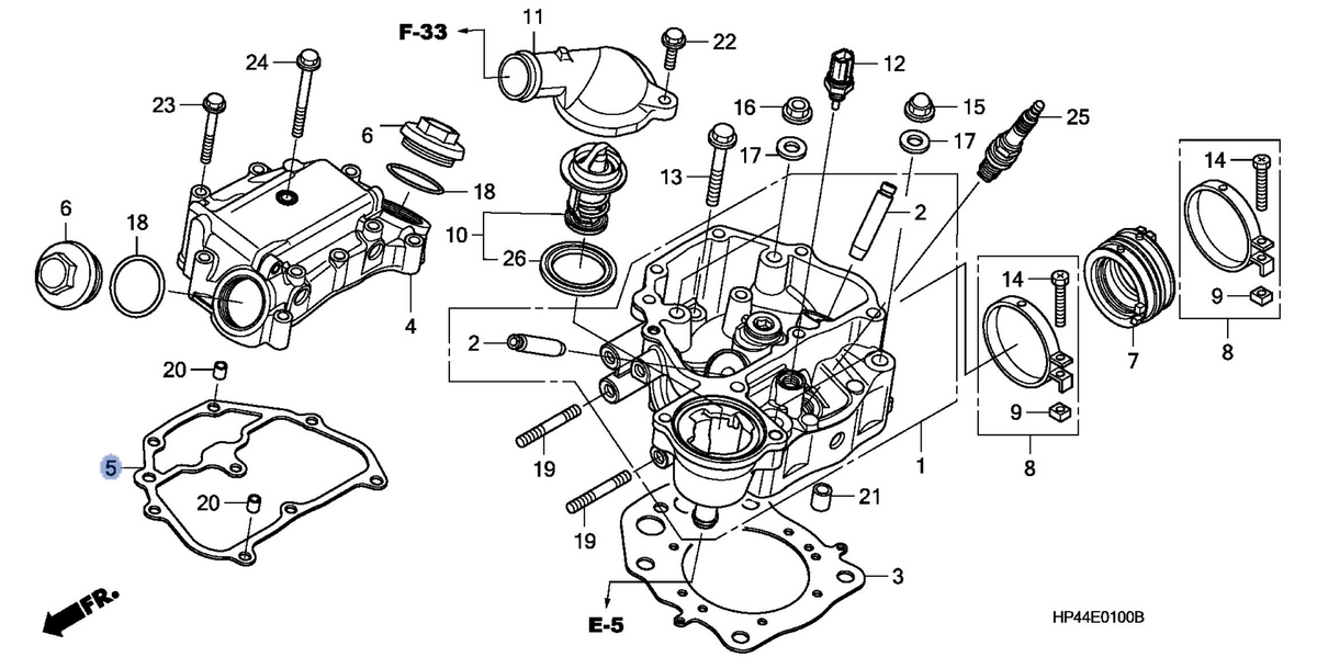 Honda OEM part 12315-HP5-601