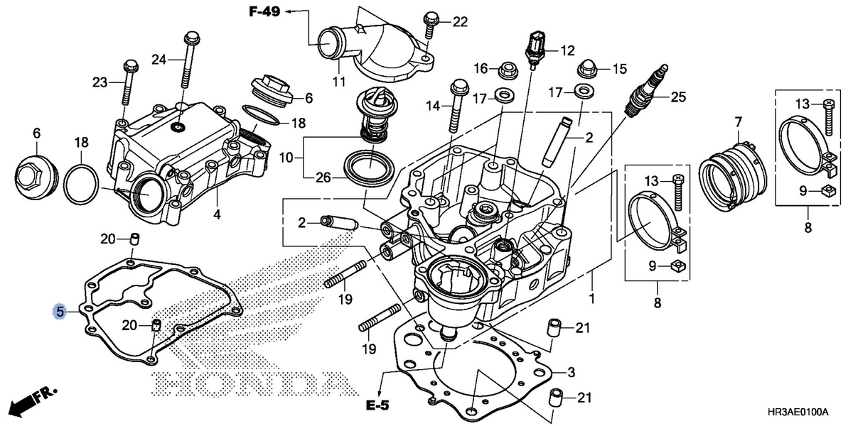Honda OEM part 12315-HR0-F01