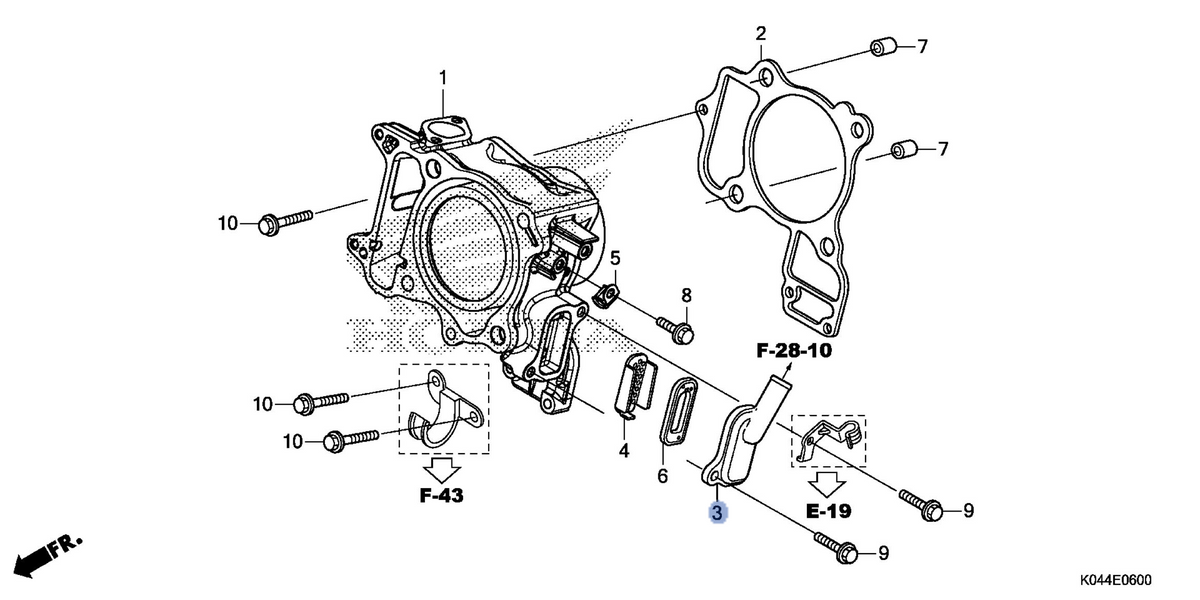 Honda OEM part 12315-K04-930