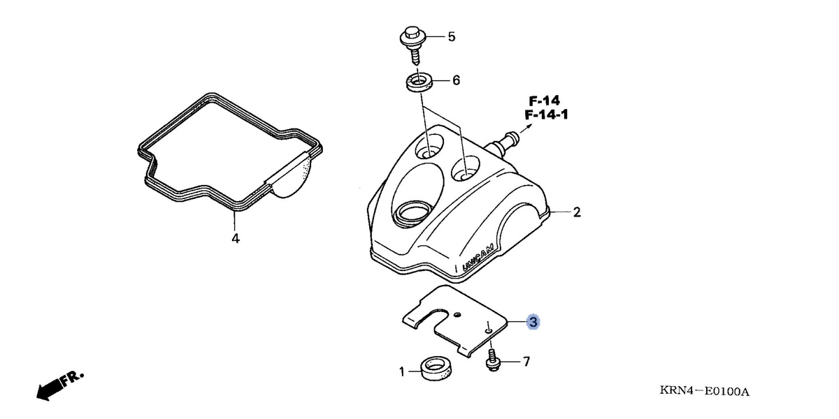 Honda OEM part 12316-KRN-670