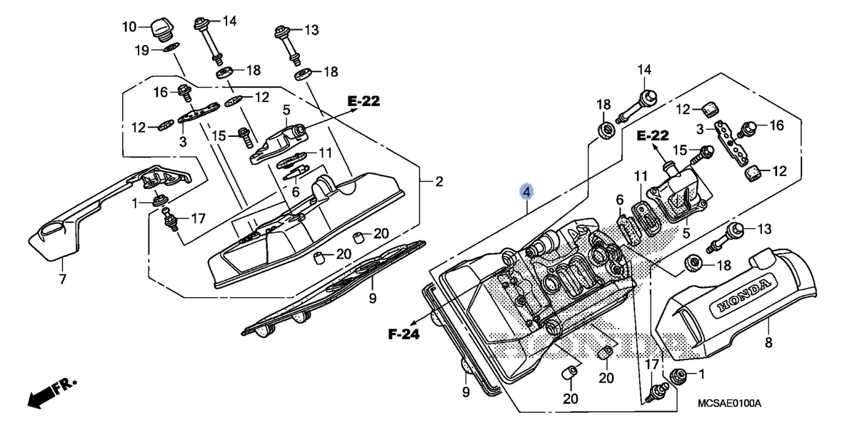 Honda OEM part 12320-MCS-020