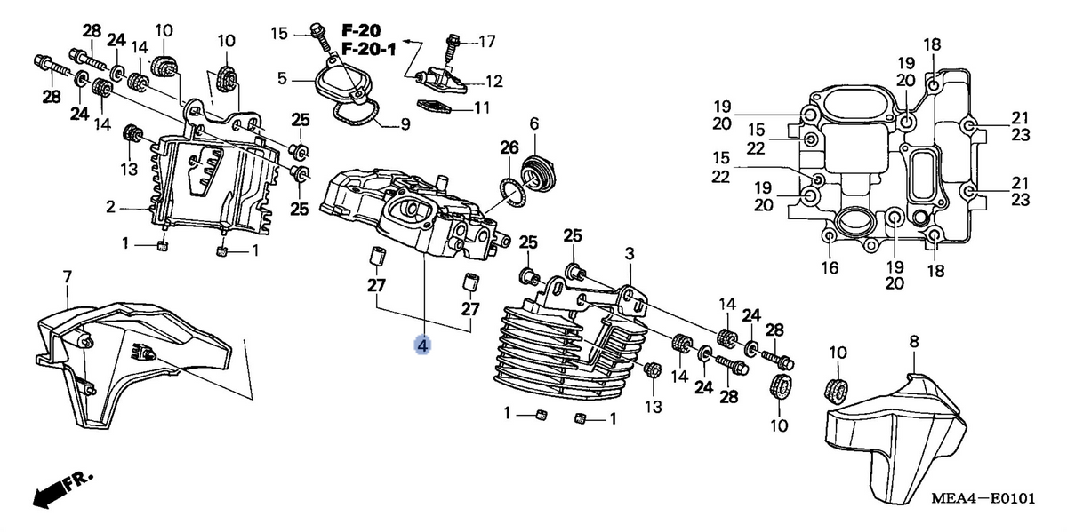 Honda OEM part 12320-MEA-670
