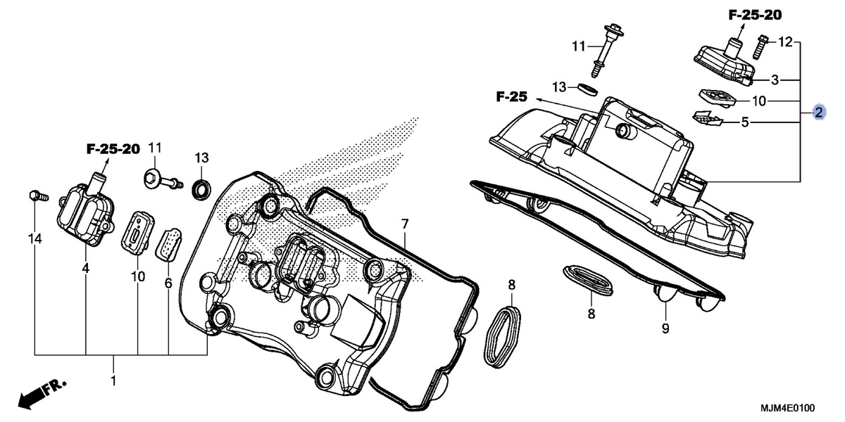 Honda OEM part 12320-MJM-D00