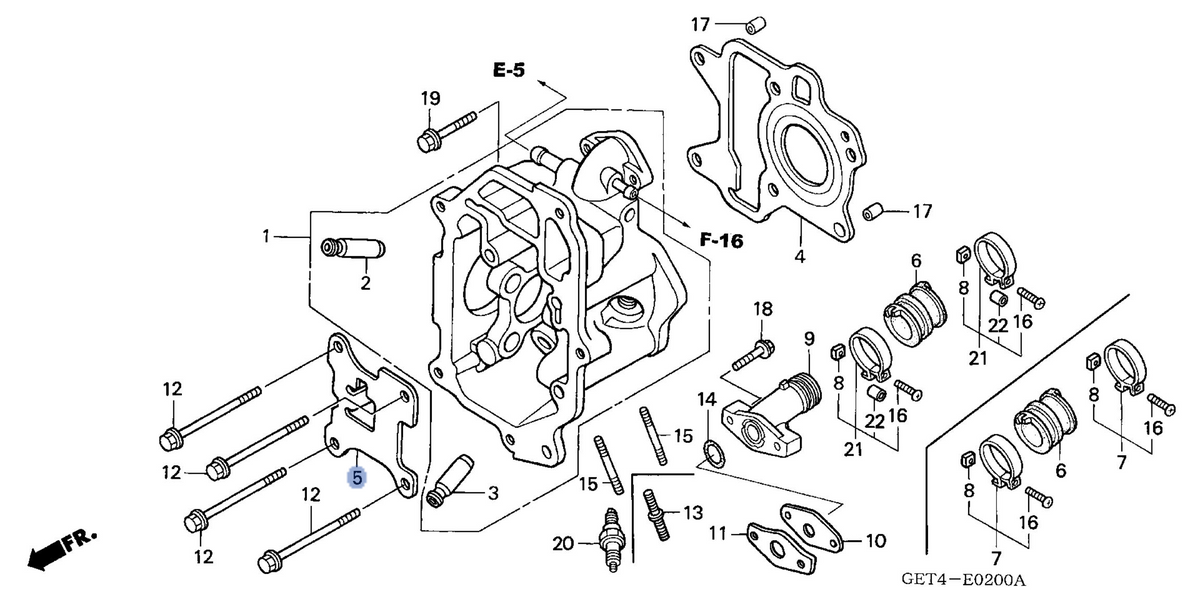 Honda OEM part 12321-GET-000