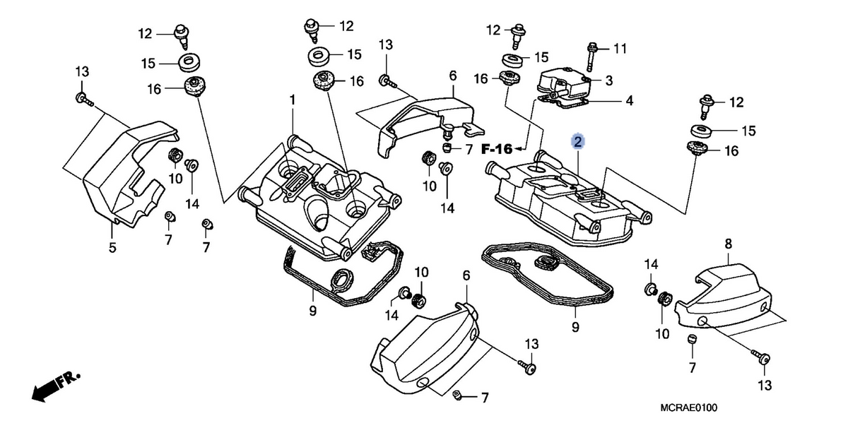 Honda OEM part 12321-MCR-A00