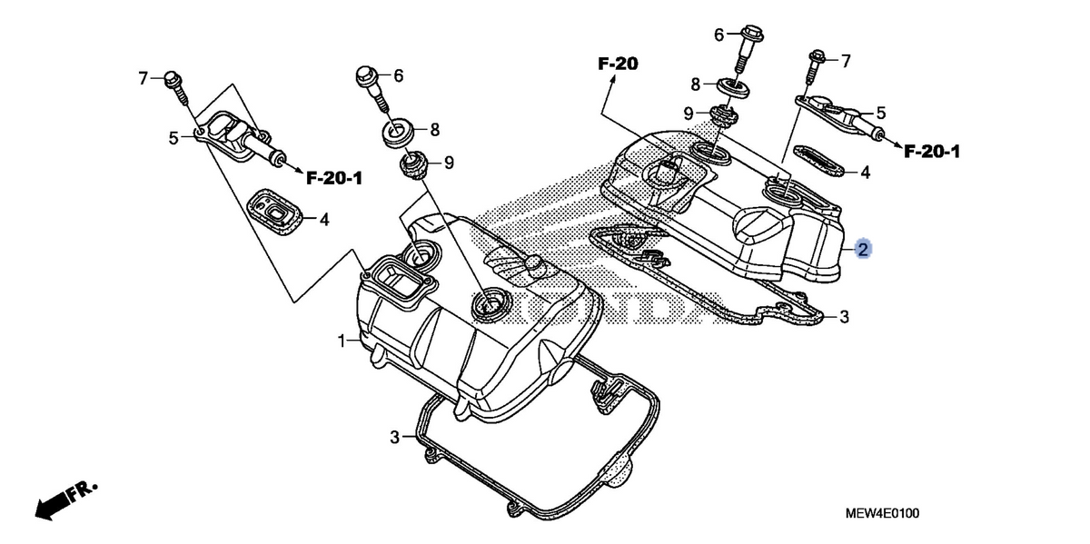Honda OEM part 12321-MEW-920