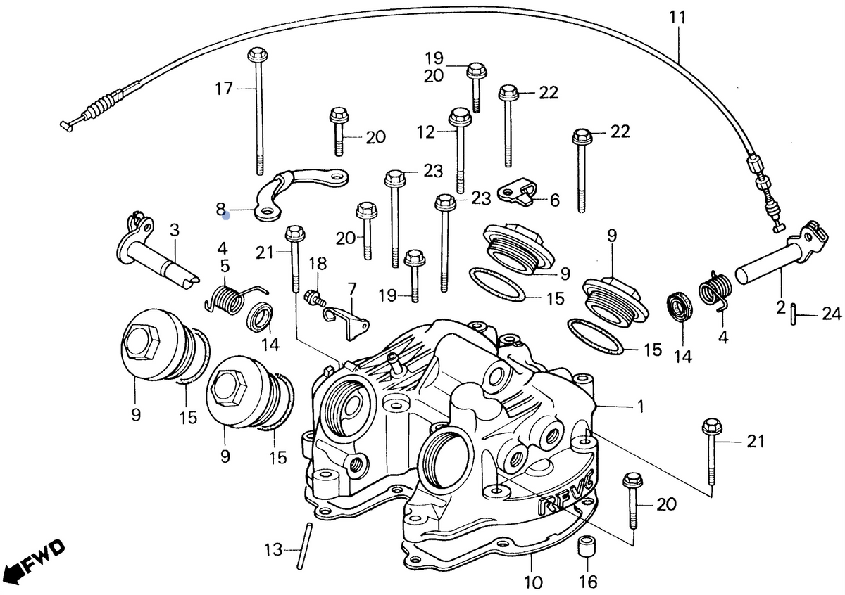Honda OEM part 12321-MK5-000