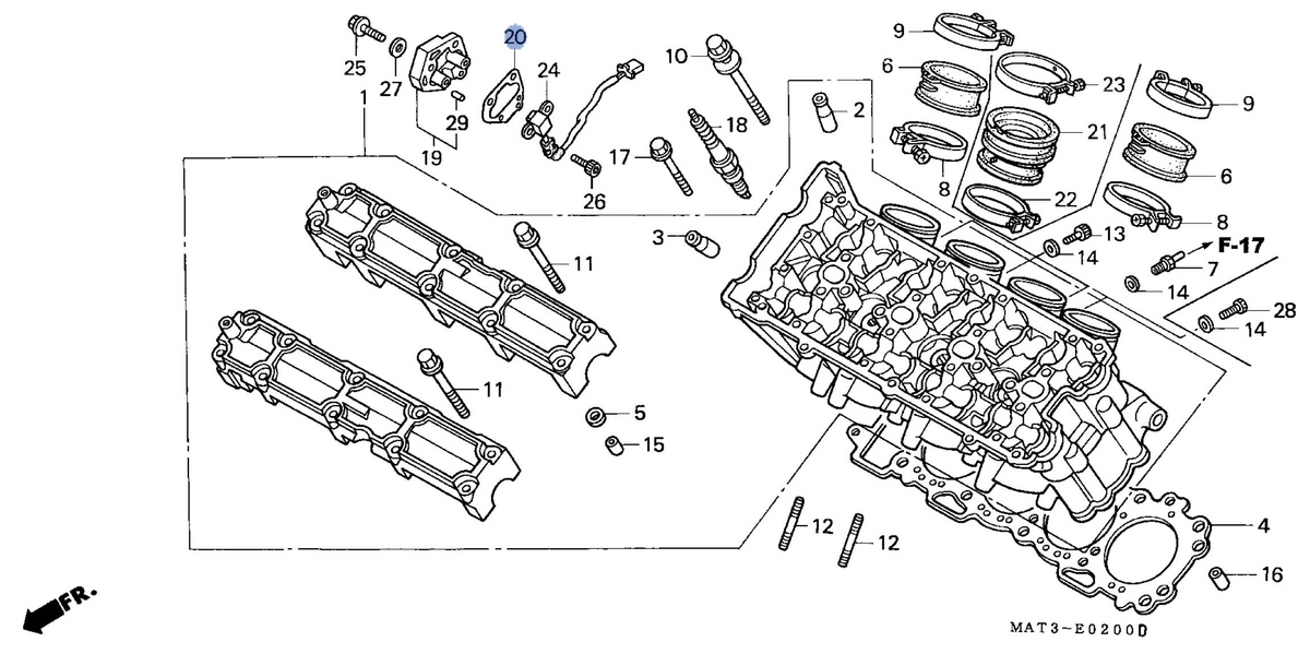 Honda OEM part 12322-MAT-E01