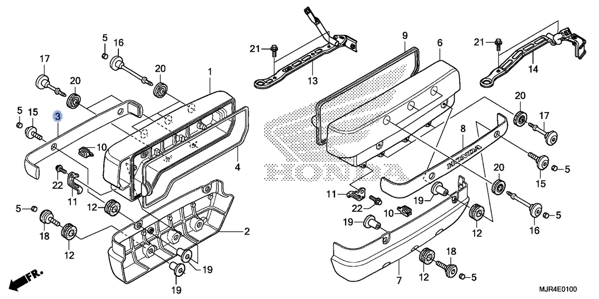 Honda OEM part 12322-MCA-A20