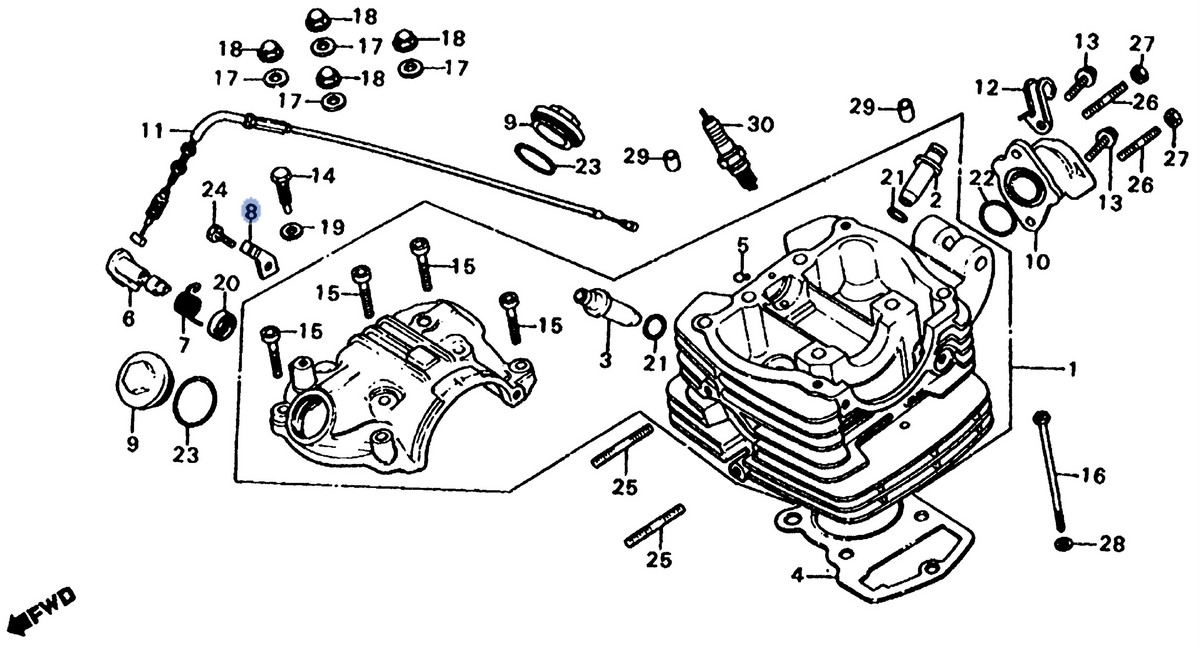 Honda OEM part 12327-427-000