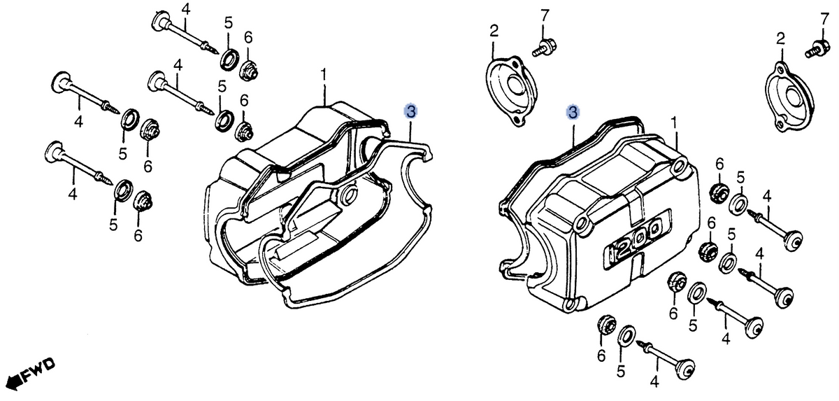 Honda OEM part 12328-MG9-000