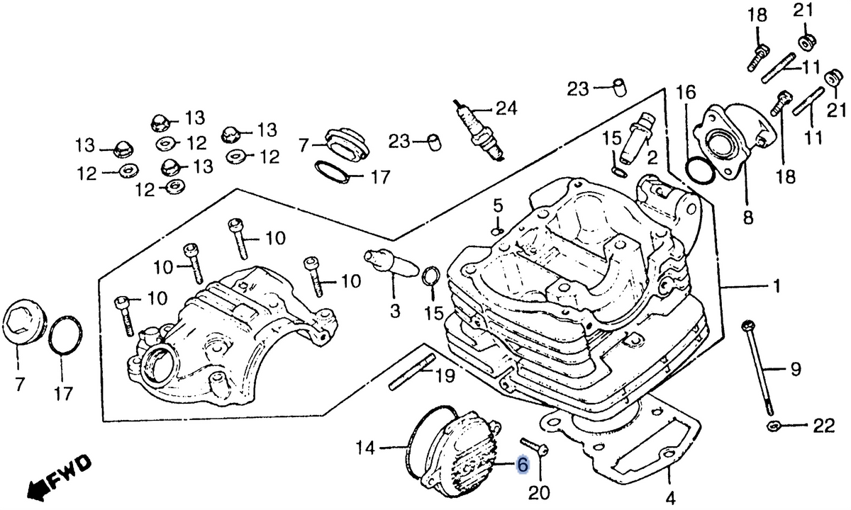 Honda OEM part 12331-441-970