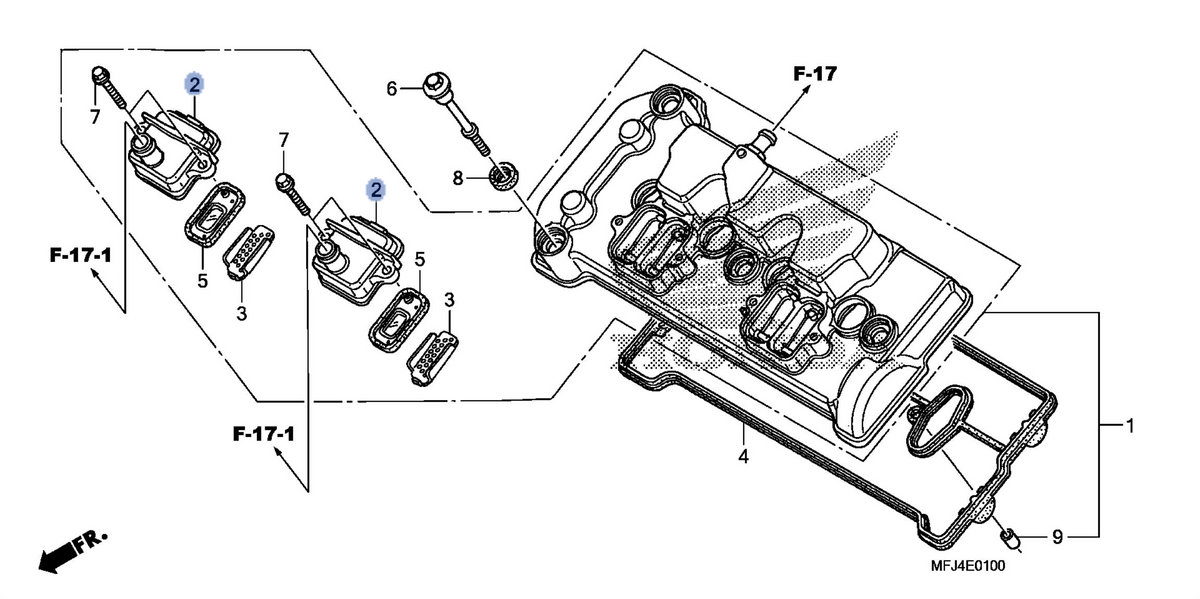 Honda OEM part 12331-MBW-000