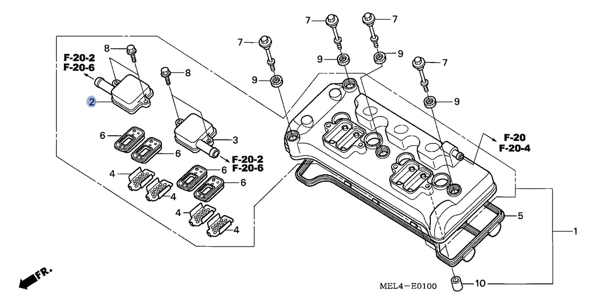 Honda OEM part 12331-MEL-000