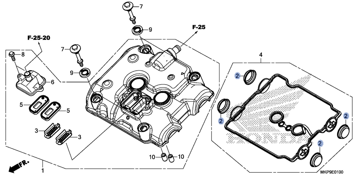 Honda OEM part 12331-MGZ-J00