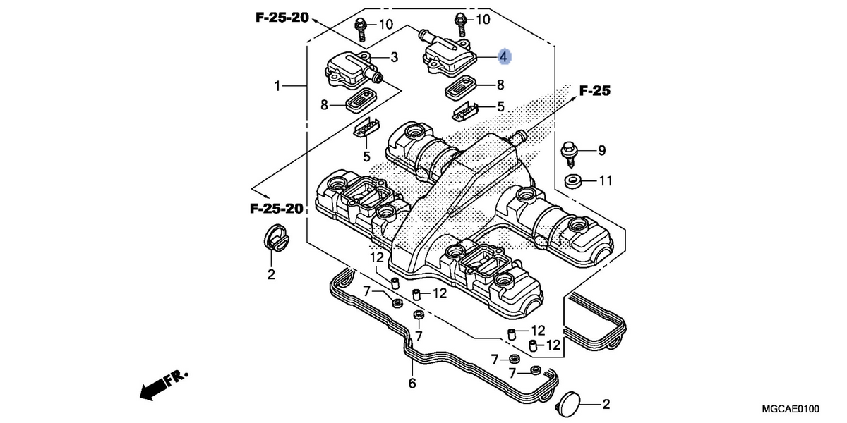 Honda OEM part 12333-MGC-N00