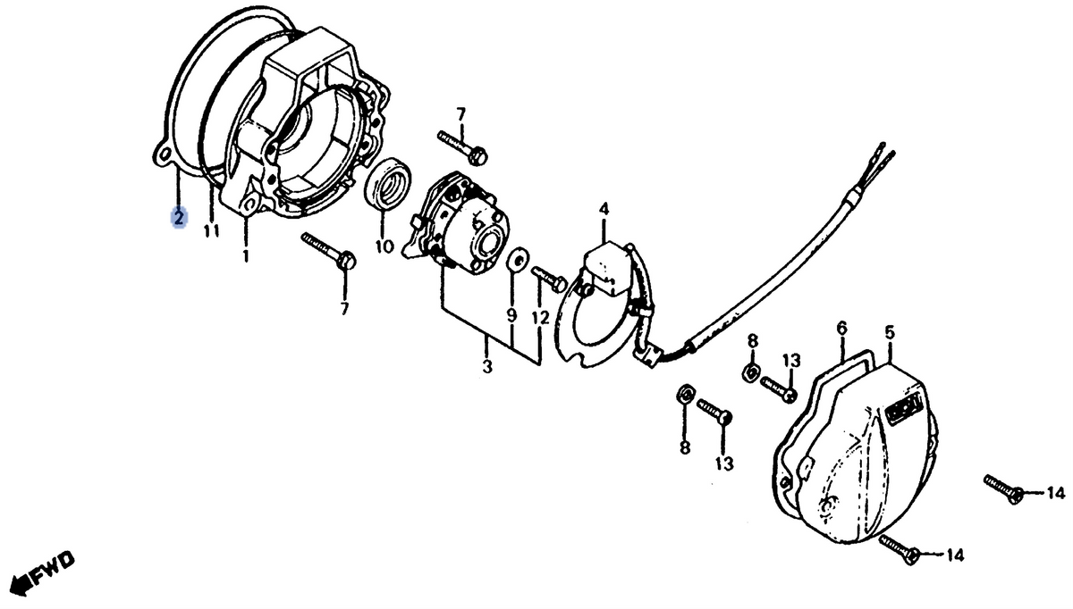 Honda OEM part 12339-KT0-710