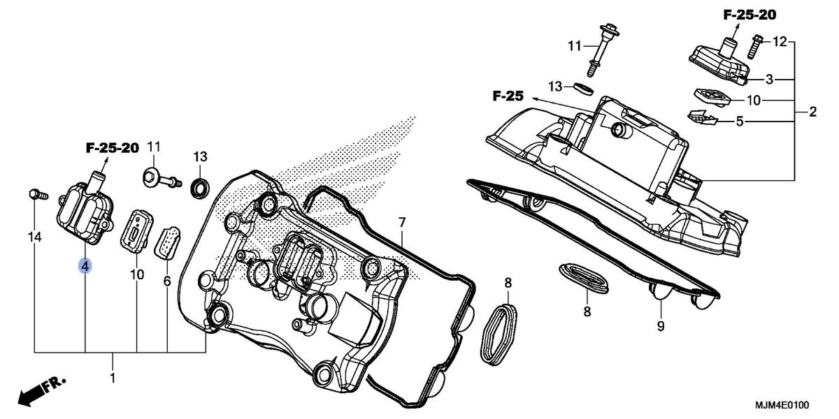 Honda OEM part 12339-MJM-D00