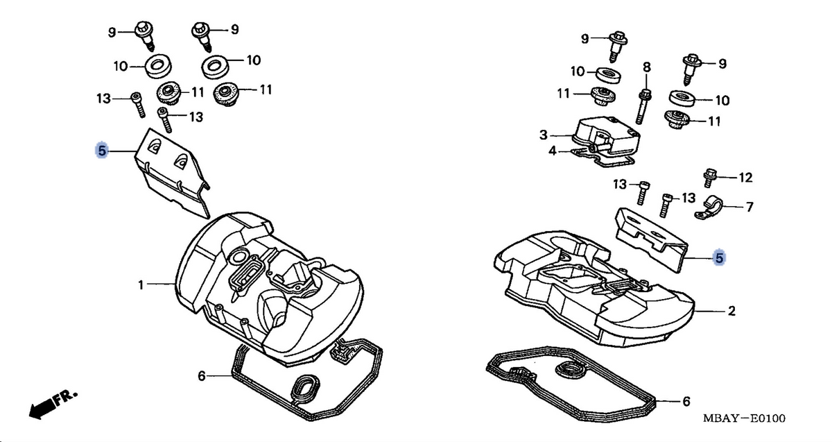 Honda OEM part 12340-MBA-710
