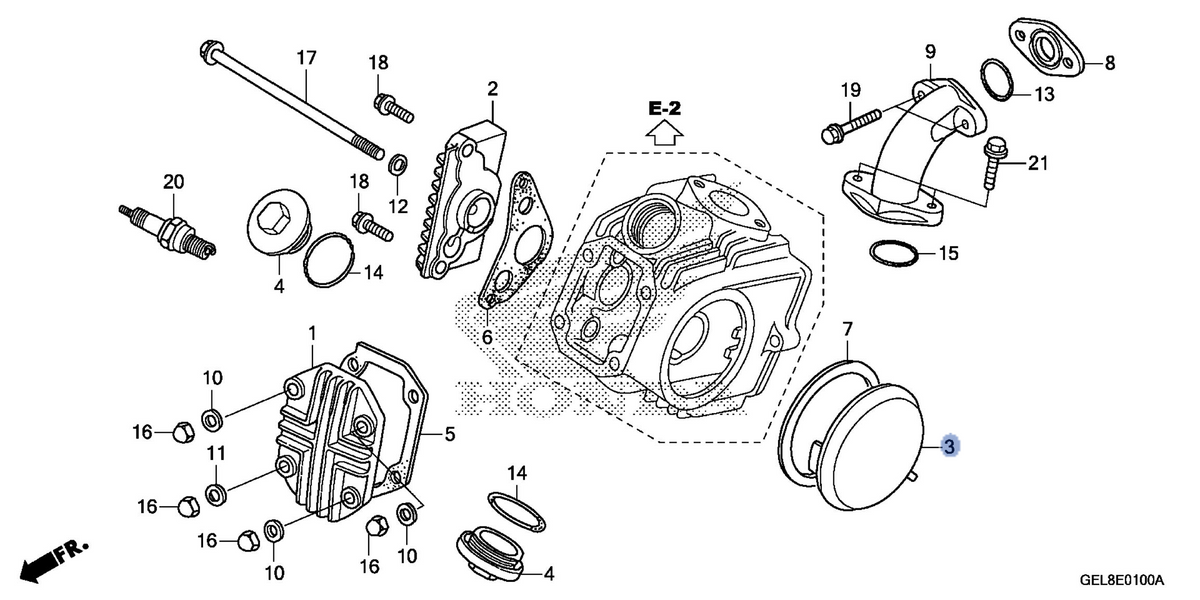 Honda OEM part 12341-KVR-C00