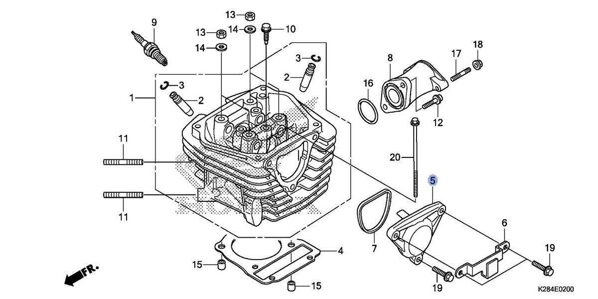 Honda OEM part 12341-KYY-900