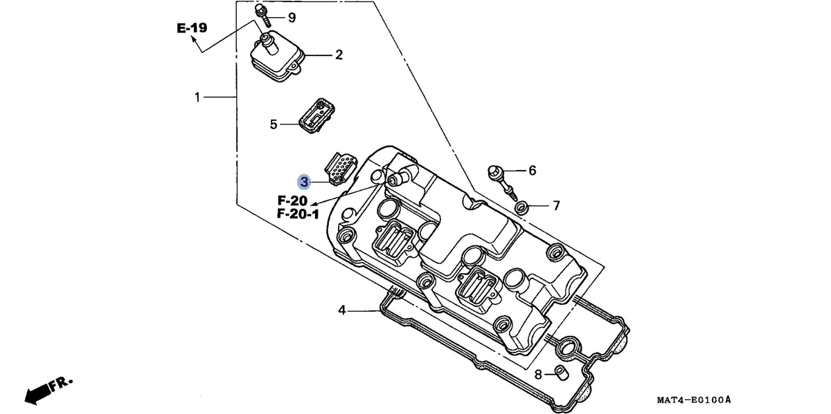 Honda OEM part 12341-MAT-750