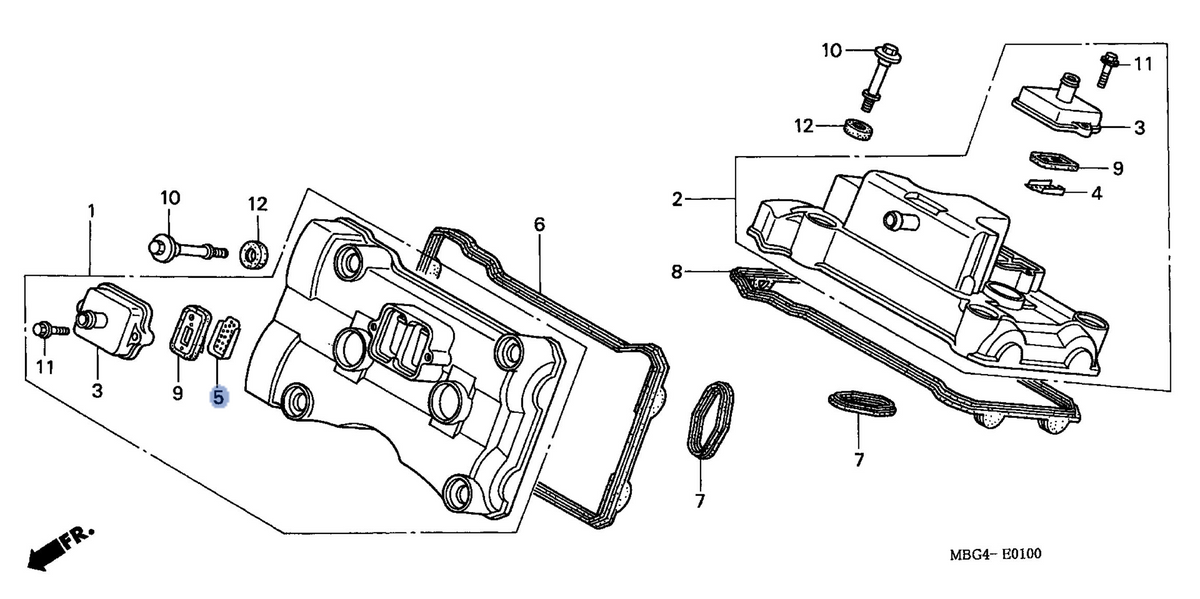 Honda OEM part 12341-MBG-000