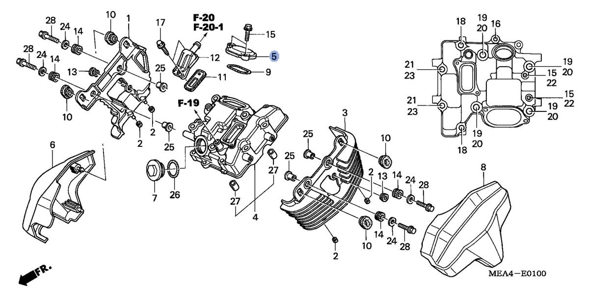 Honda OEM part 12341-MEA-670