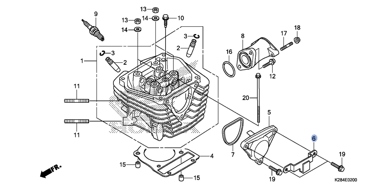 Honda OEM part 12345-K28-910