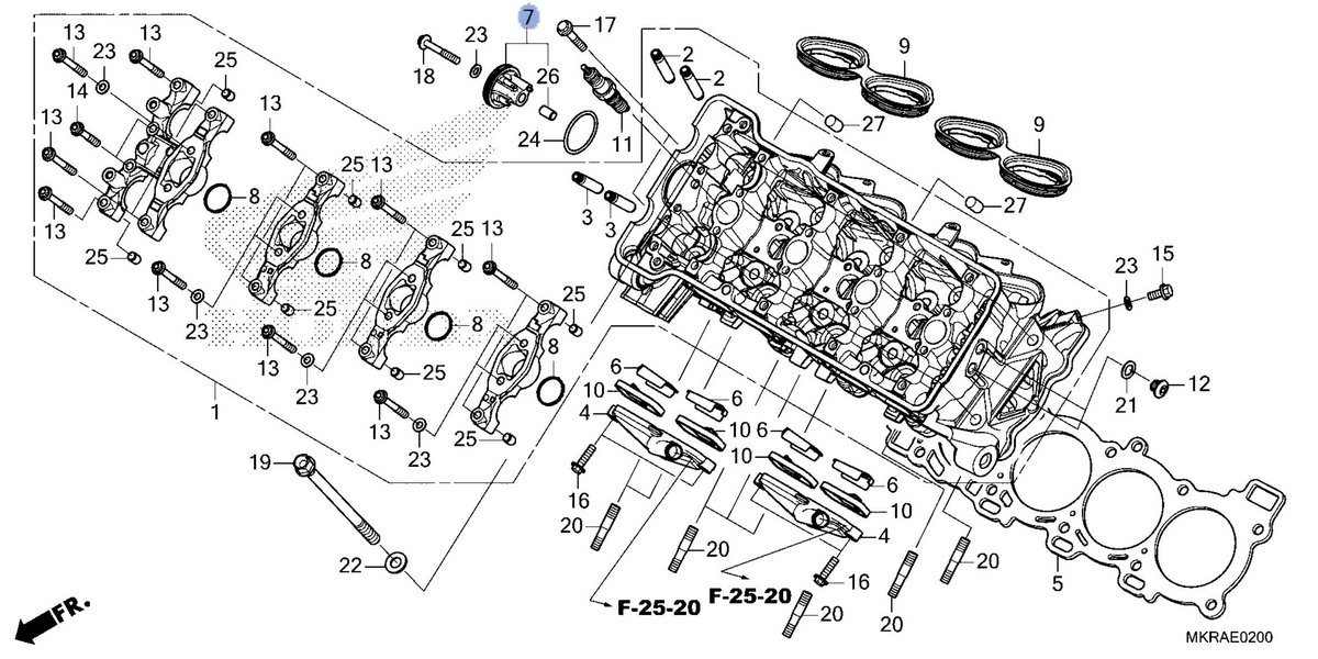 Honda OEM part 12350-MKR-D10