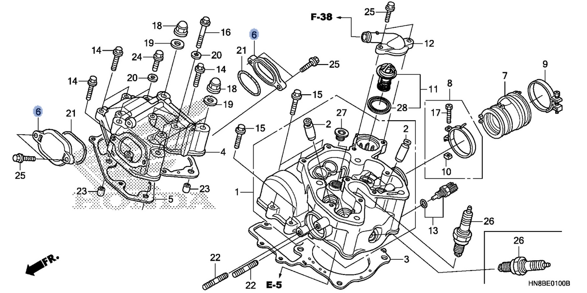 Honda OEM part 12351-HN2-010