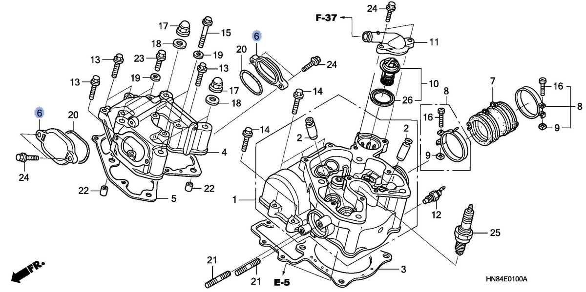 Honda OEM part 12351-HN8-000
