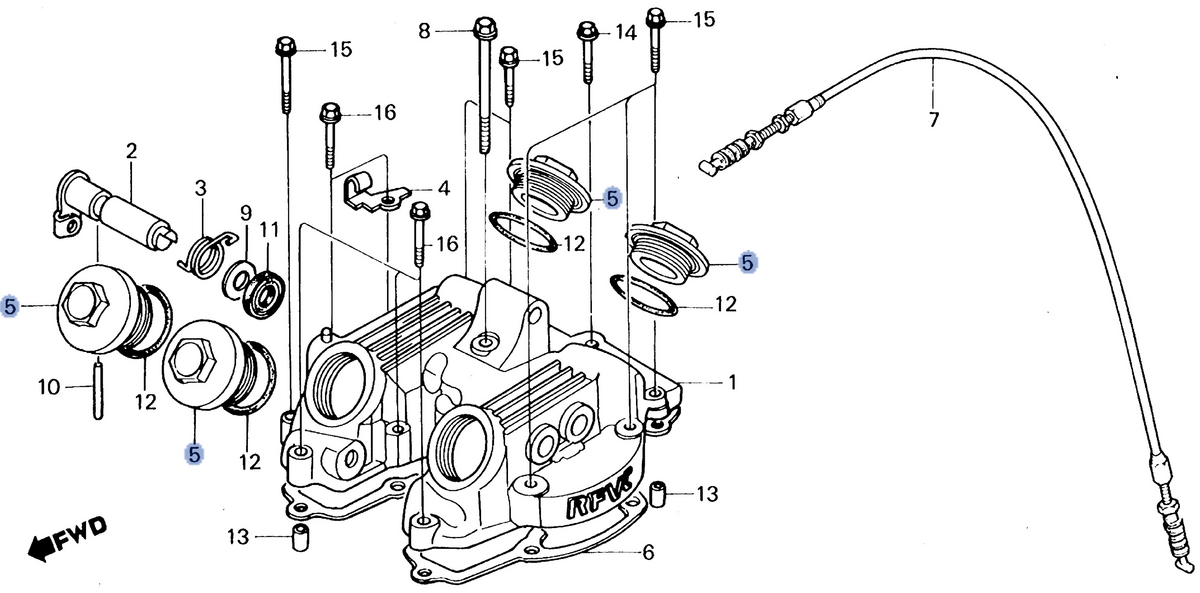 Honda OEM part 12361-HP5-600