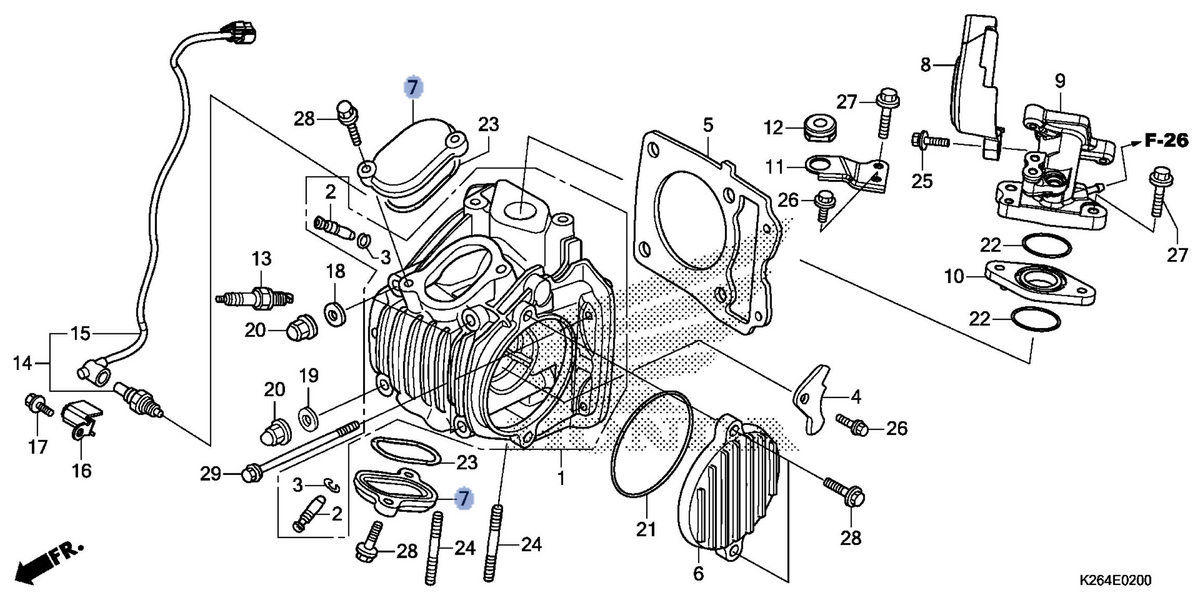 Honda OEM part 12361-K26-900