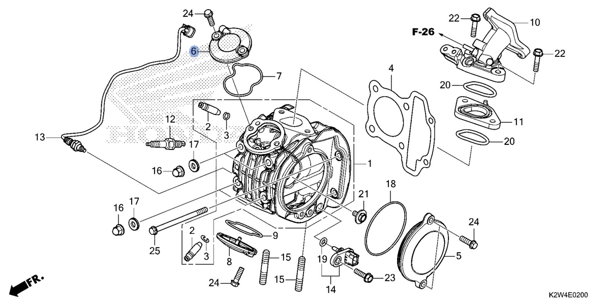 Honda OEM part 12361-K26-G00