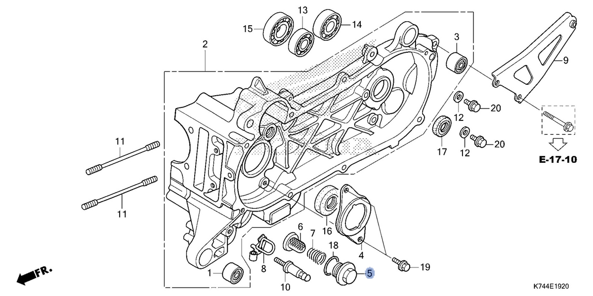 Honda OEM part 12361-KPL-900