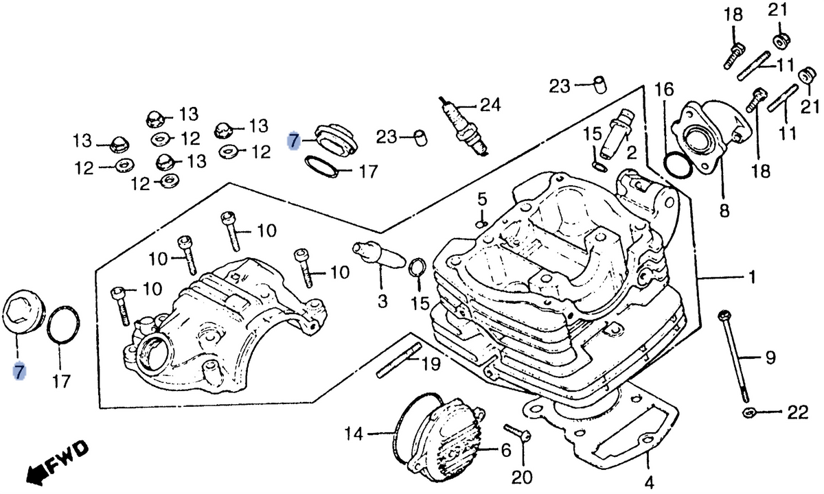 Honda OEM part 12361-KPS-900