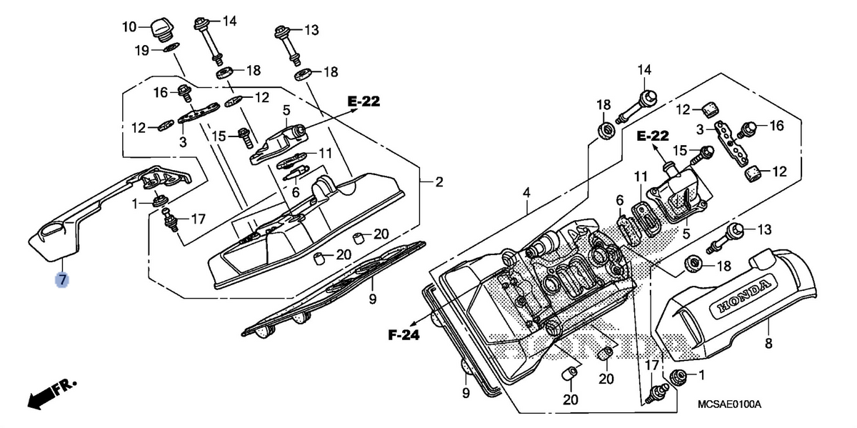 Honda OEM part 12361-MCS-D80