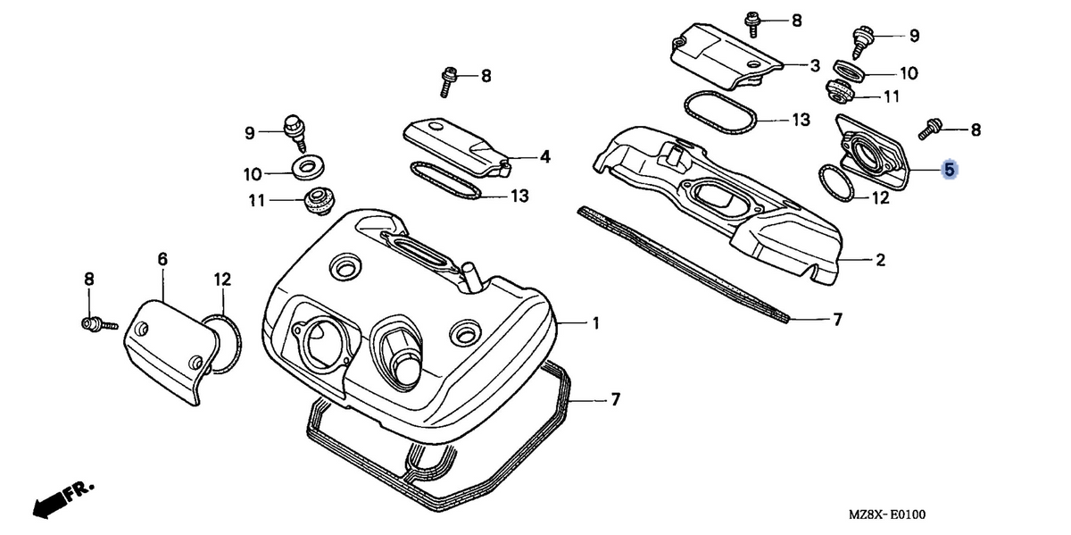Honda OEM part 12361-MZ8-650
