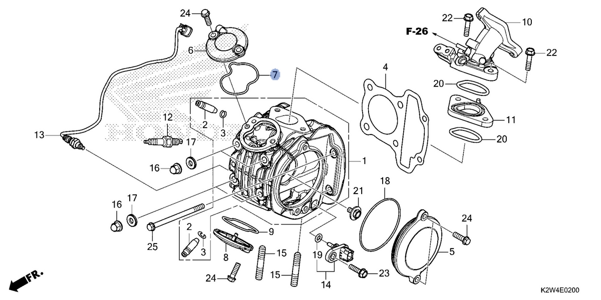 Honda OEM part 12365-K1M-T00