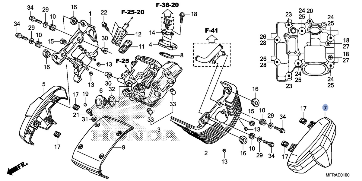 Honda OEM part 12370-MFR-670