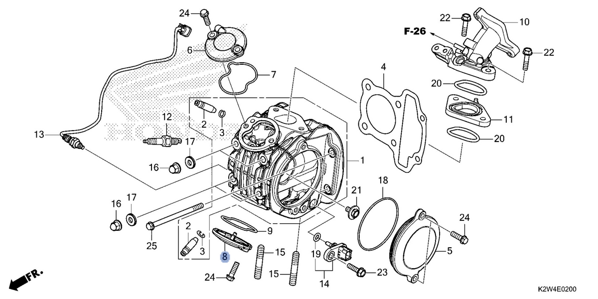 Honda OEM part 12371-K26-G00