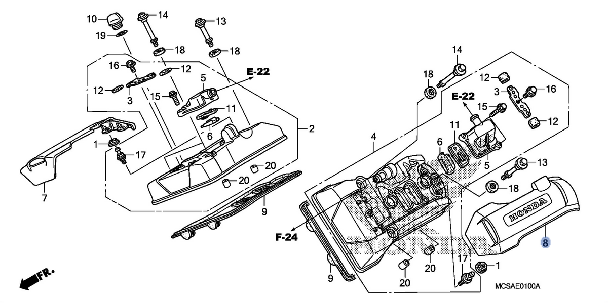 Honda OEM part 12371-MCS-020