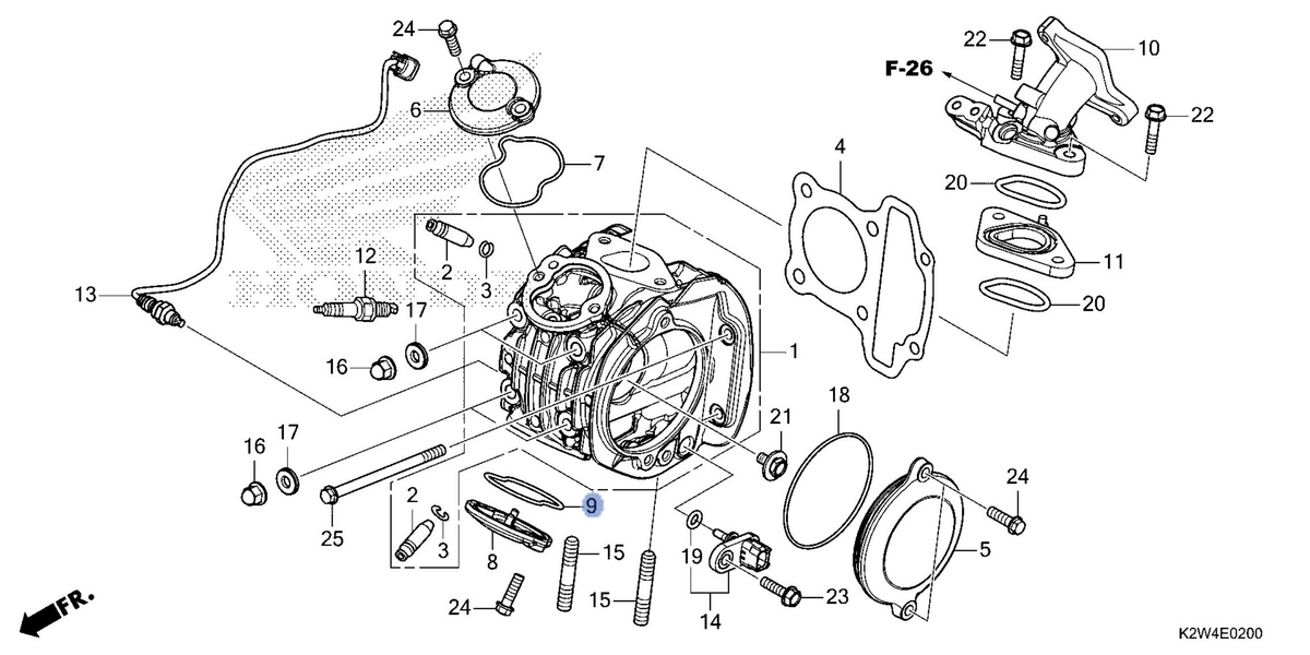 Honda OEM part 12375-K1M-T00