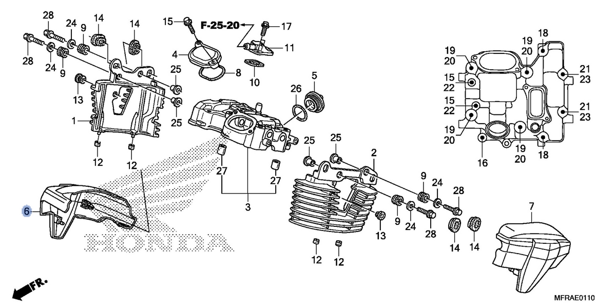 Honda OEM part 12380-MFR-670