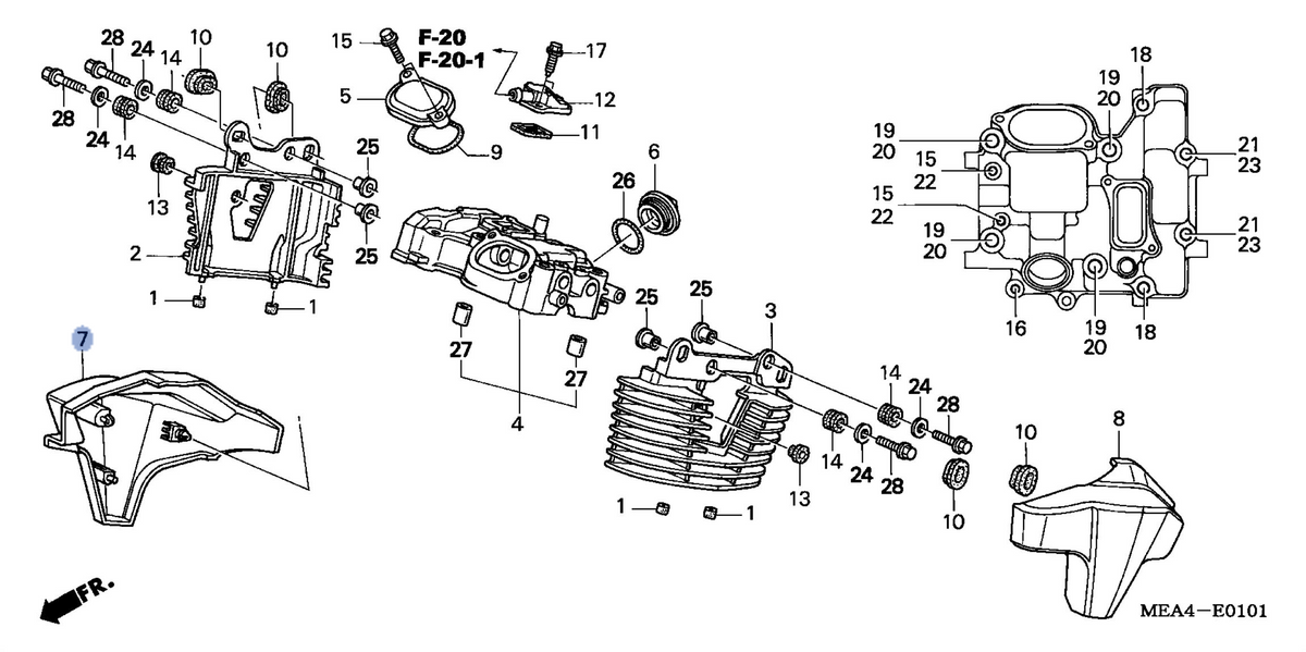 Honda OEM part 12381-MEA-670